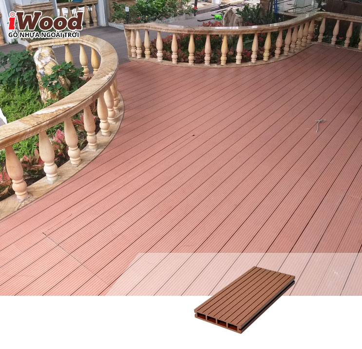 iWood lót sàn HD140x25-4S Red brown 3