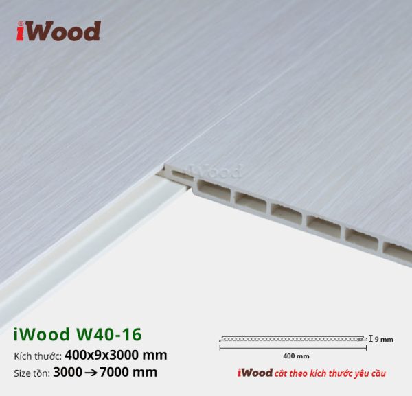 Tấm ốp nano iWood W40-16