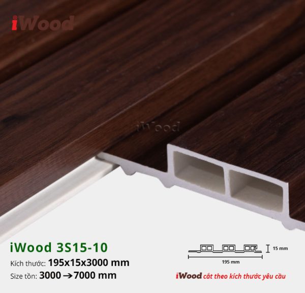 Tấm ốp lam sóng iWood 3S15-10
