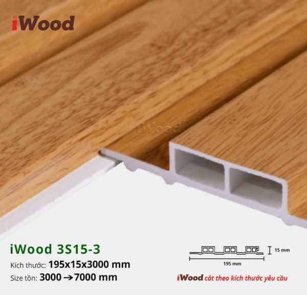 Tấm ốp lam sóng iWood 3S15-3