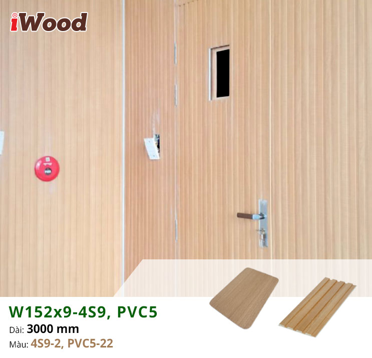 ốp trang trí tấm ốp 4S9-2, PVC5-22