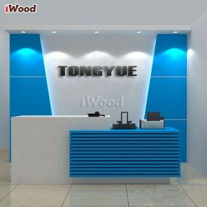 Quầy cafe, tiếp tân sơn màu yêu thích với tấm iWood