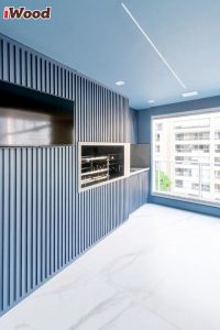 Tấm lam sóng iWood sơn màu yêu thích cho phòng bếp