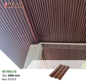 Ốp diềm mái tấm iWood W195x15-3S15-5 tại Tây Ninh