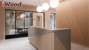 Tấm ốp iWood ốp quầy bar trang trí