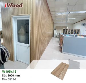 Tấm lam sóng nhựa iWood W195x15-3S15-7