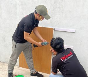 Thi công tấm Ốp iWood W40