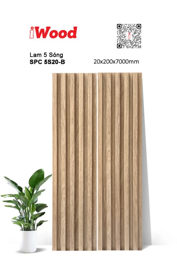 Tấm ốp iWood SPC 5S20-B