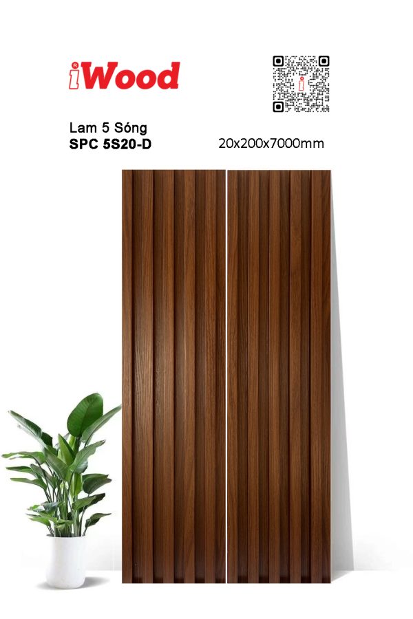 Tấm ốp iWood SPC 5S20-D