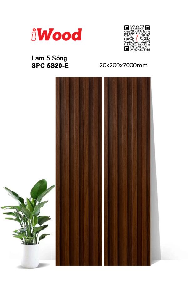 Tấm ốp iWood SPC 5S20-E