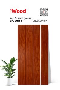 Tấm ốp phẳng hèm U iWood SPC W105-F