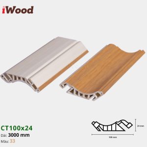 nẹp trần iWood CT100-33