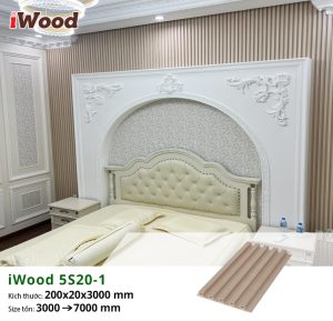 Lam sóng iWood 5S20-1 ốp tường phòng ngủ tại Tây Ninh
