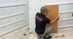 Tấm Nano Phẳng Ốp trên khung đà nhựa