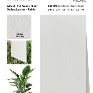 Tấm ốp đa năng than tre vân da iWood LF-1