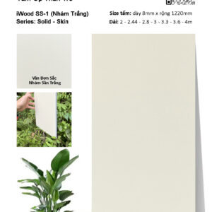 Tấm ốp đa năng than tre vân đơn sắc SS-1