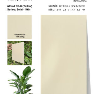 Tấm ốp đa năng than tre vân đơn sắc SS-3