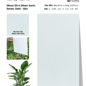 Tấm ốp đa năng than tre vân đơn sắc SS-4