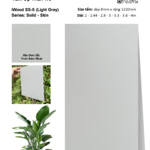 Tấm ốp đa năng than tre vân đơn sắc SS-5