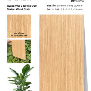 Tấm ốp đa năng than tre vân gỗ iWood WG-2