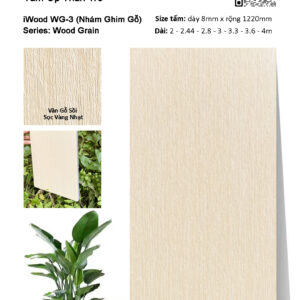 Tấm ốp đa năng than tre vân gỗ iWood WG-3