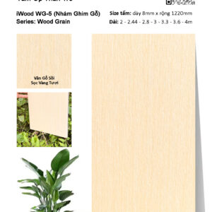 Tấm ốp đa năng than tre vân gỗ iWood WG-5