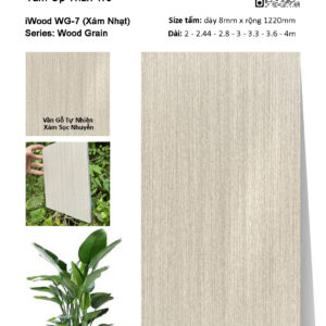 Tấm ốp đa năng than tre vân gỗ iWood WG-7