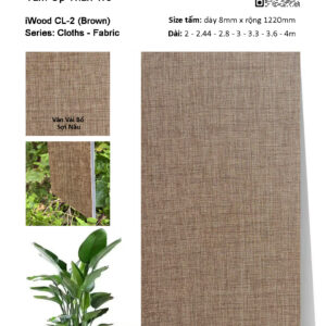 Tấm ốp đa năng than tre vân vải iWood CL-2