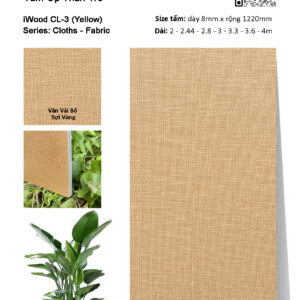 Tấm ốp đa năng than tre vân vải iWood CL-3