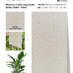 Tấm ốp đa năng than tre vân vải iWood CL-4
