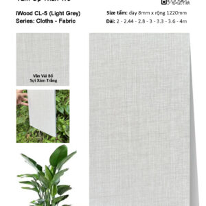 Tấm ốp đa năng than tre vân vải iWood CL-5