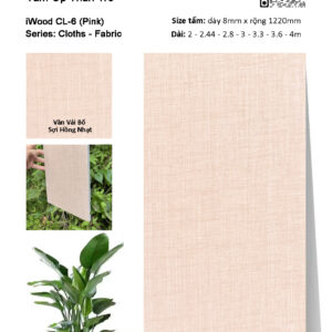 Tấm ốp đa năng than tre vân vải iWood CL-6