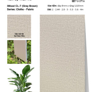 Tấm ốp đa năng than tre vân vải iWood CL-7
