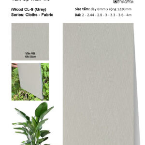 Tấm ốp đa năng than tre vân vải iWood CL-9