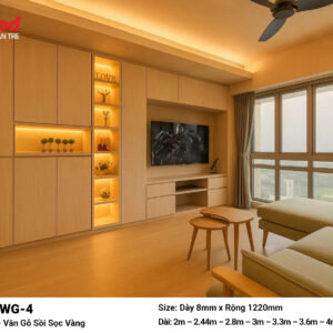 Tấm Than Tre Film Vân Gỗ