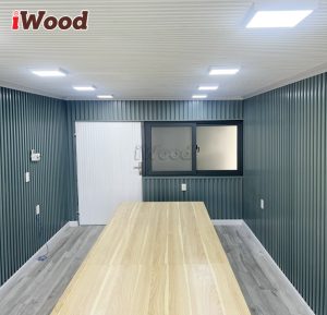tấm ốp iWood và khung xương sắt