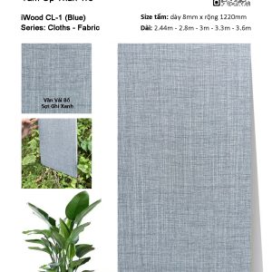 Tấm ốp đa năng than tre vân vải iWood CL-1