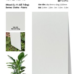 Tấm ốp đa năng than tre vân vải iWood CL-11