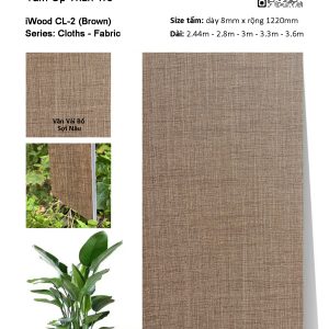 Tấm ốp đa năng than tre vân vải iWood CL-2
