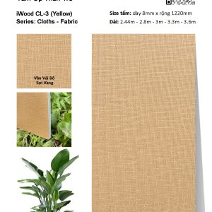 Tấm ốp đa năng than tre vân vải iWood CL-3