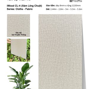 Tấm ốp đa năng than tre vân vải iWood CL-4