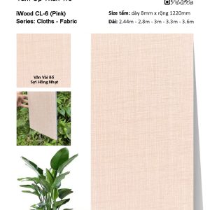 Tấm ốp đa năng than tre vân vải iWood CL-6