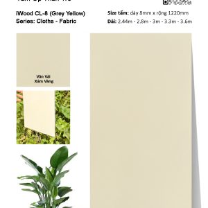 Tấm ốp đa năng than tre vân vải iWood CL-8