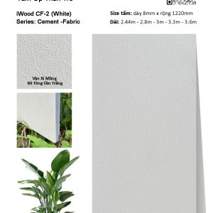 Tấm ốp đa năng than tre vân xi măng bê tông iWood CF-2