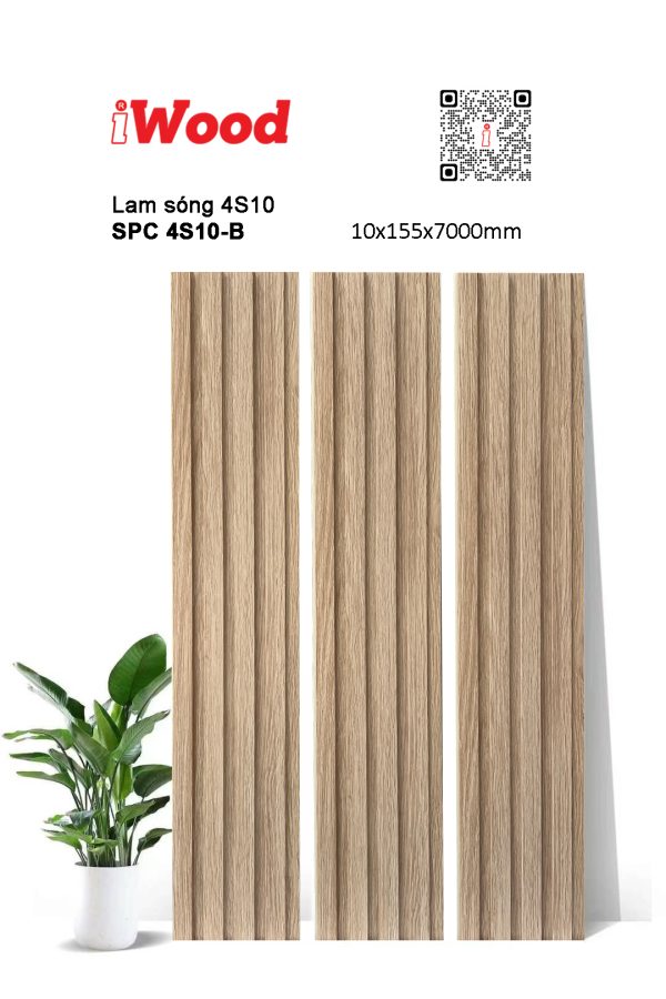 Tấm ốp iWood SPC 4S10-B
