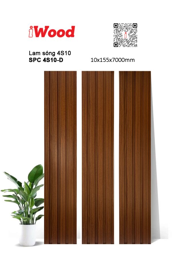 Tấm ốp iWood SPC 4S10-D