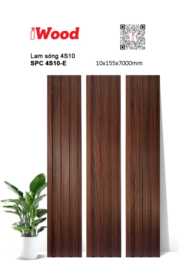 Tấm ốp iWood SPC 4S10-E