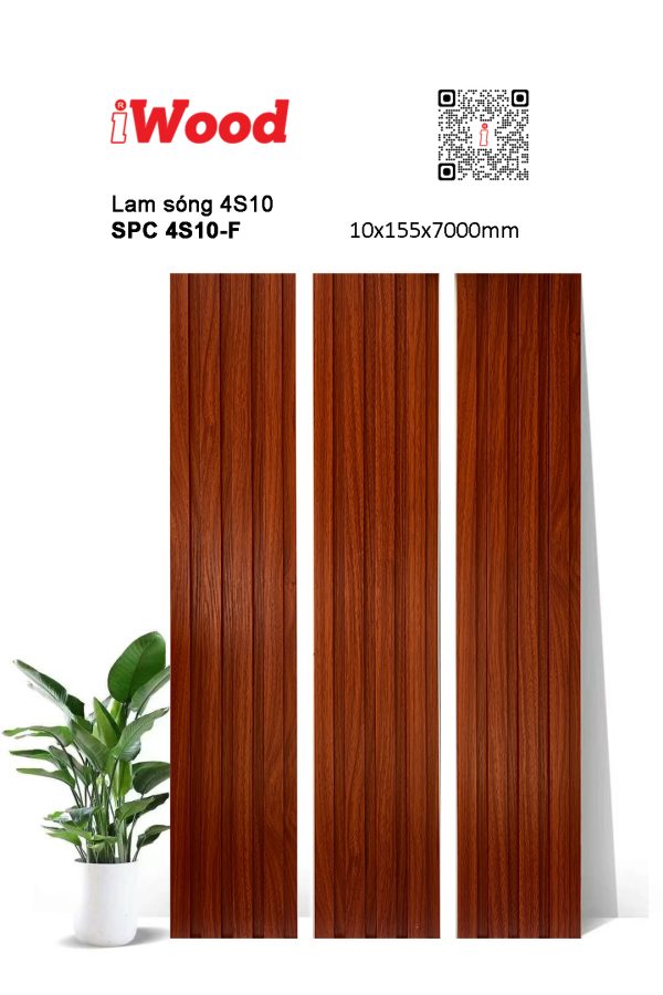 Tấm ốp iWood SPC 4S10-F