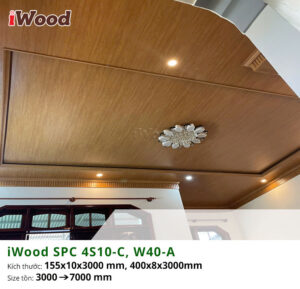 Tấm ốp iWood SPC 4S10-C, W40-A