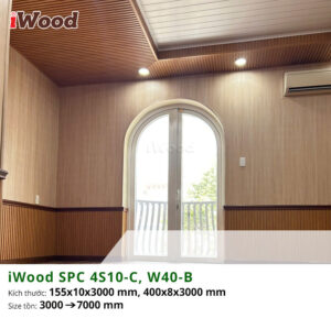 Tấm ốp iWood SPC 4S10-C, W40-B